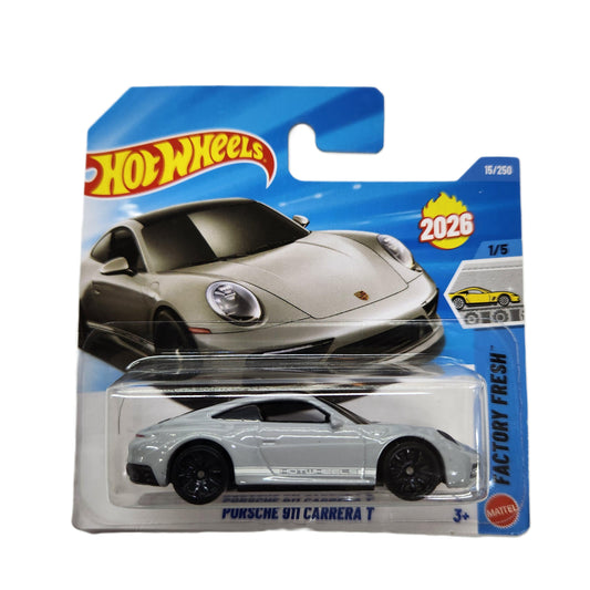 Hot Wheels - Porsche 911 Carrera T (Light Grey) - Short Card