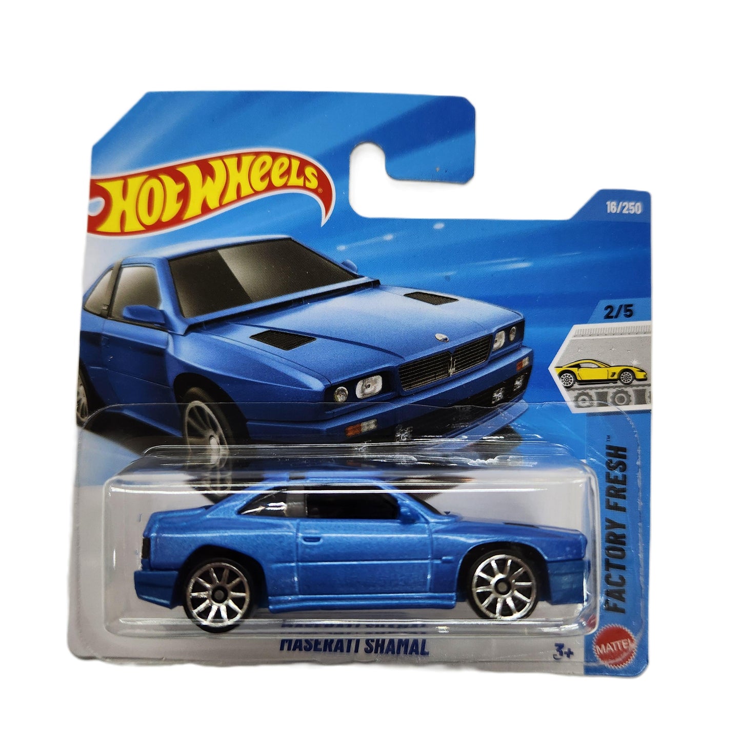 Hot Wheels - Maserati Shamal (Blue) - Short Card
