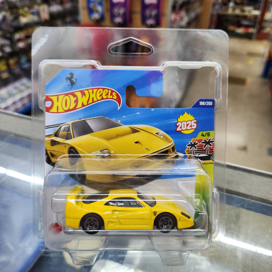 Hot Wheels - Ferrari F40 Competizione (Yellow) - Short Card