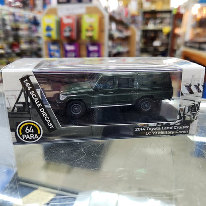 Para64 - 2014 Toyota Land Cruiser Dbl Cab Pickup LC79 Military Green - 1:64 Scale