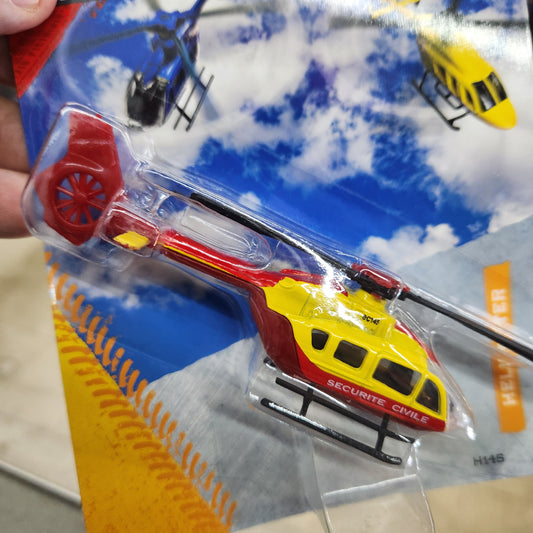Majorette - Helicopters - French SOS H145 (Yellow/Red) - 1:64 Scale