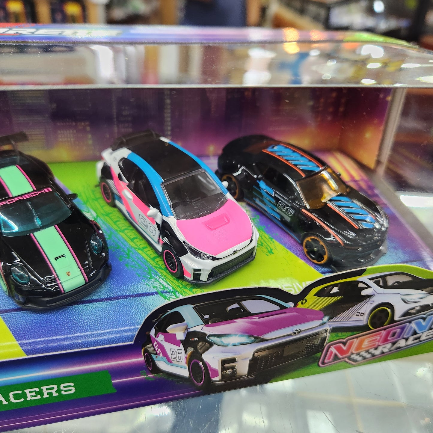 Majorette - Neon Racer - 5 Piece Gift Pack - 1:64 Scale