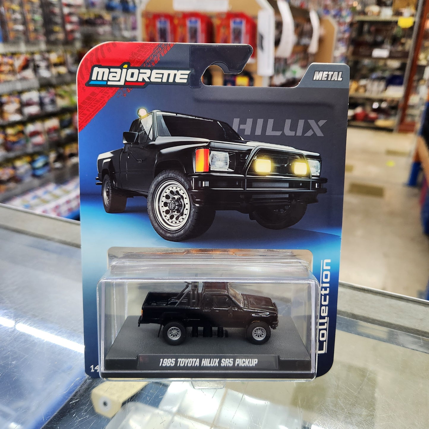 Majorette - Collection Series (Wave 3) - 1985 Toyota Hilux SR5 Pickup (Black)