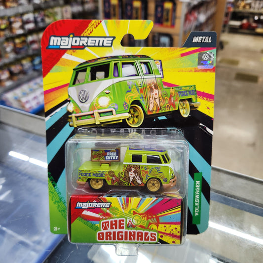 Majorette - Volkswagen Deluxe Cars 'The Originals' - VW T1 Peace Wagon (Green)