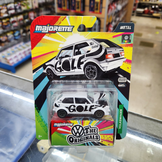 Majorette - Volkswagen Deluxe Cars 'The Originals' - VW Golf Mk 1 (Black/White)