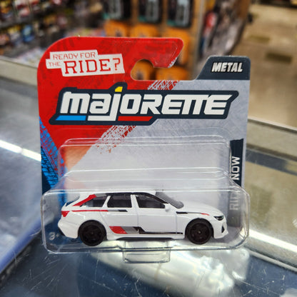 Majorette - Street Cars - Audi RS 6 Avant (White) - Short Card