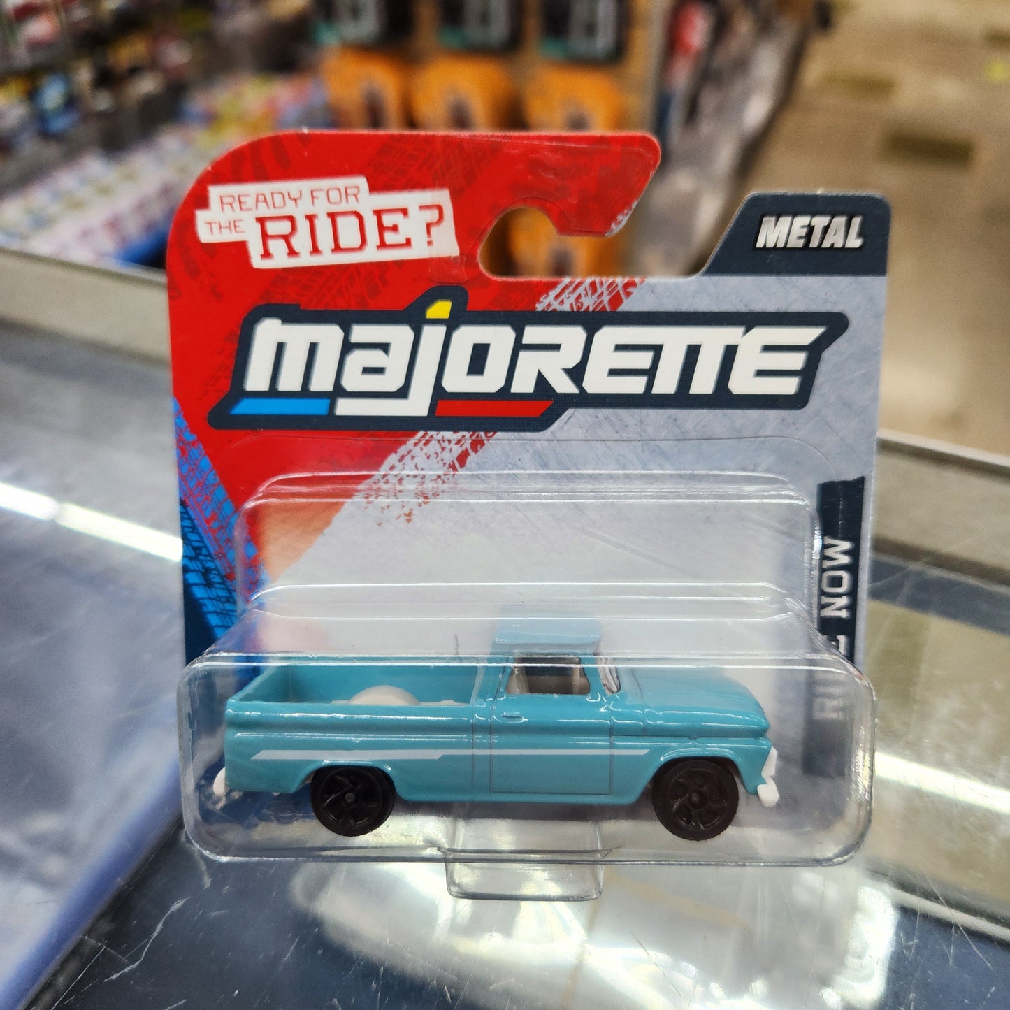 Majorette - Street Cars - Chevrolet C10 (Blue) - Short Card
