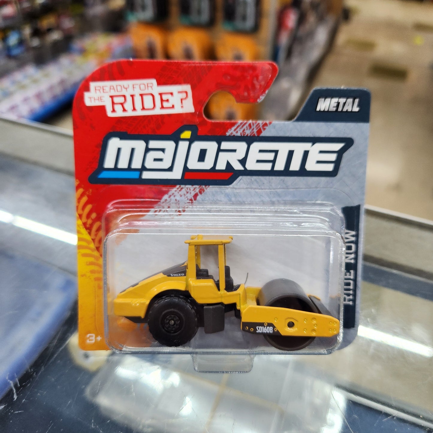 Majorette - Street Cars - Volvo SD160B Roller - Short Card