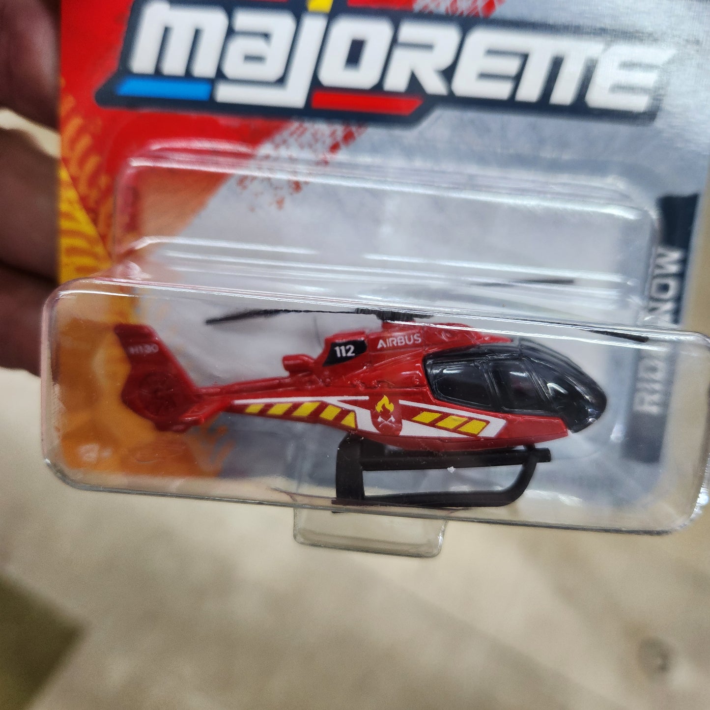 Majorette - Street Cars - Airbus H130 Helicopter - Short Card