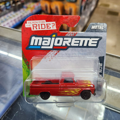 Majorette - Street Cars - Chevrolet C10 (Red) - Short Card