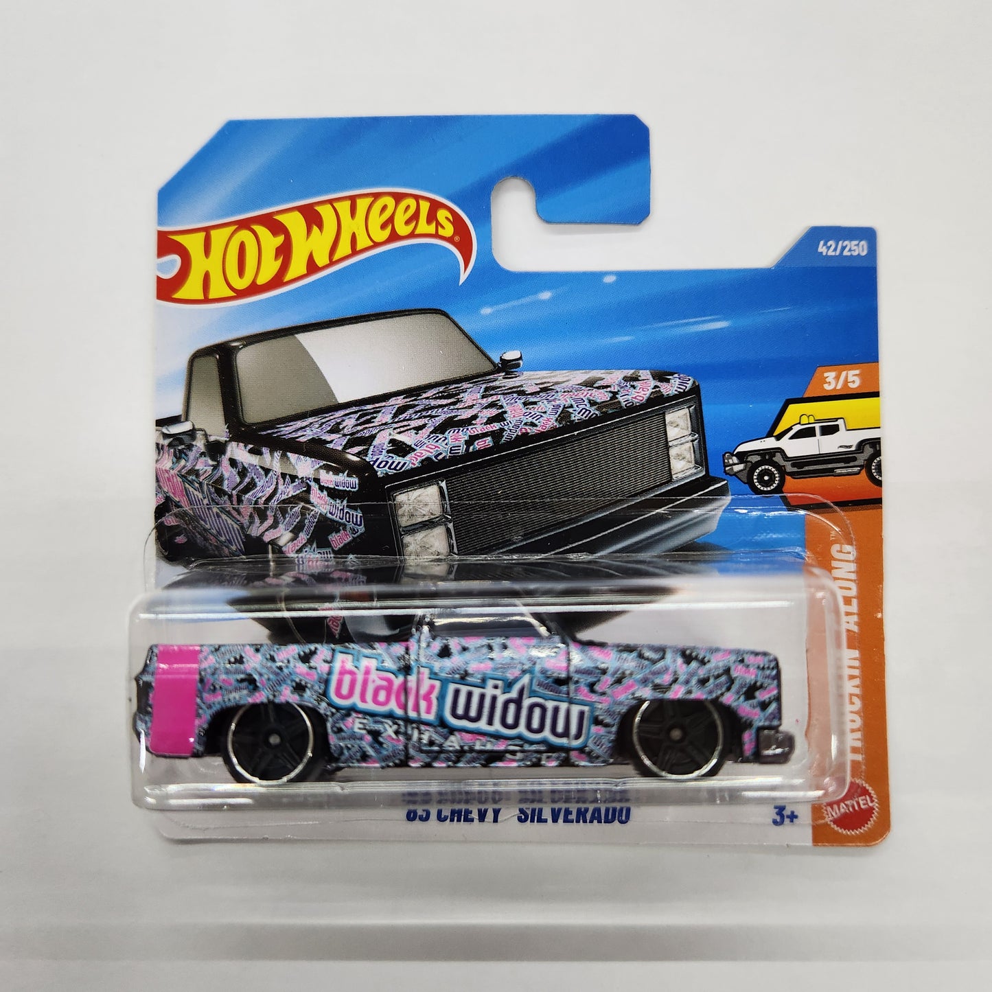 Hot Wheels - '83 Chevy Silverado 'Black Widow' - Short Card