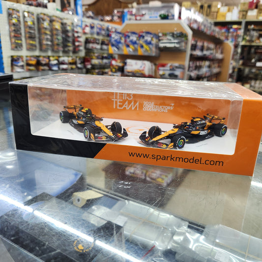 Spark - McLaren 2024 F1 Formula 1 Team MCL38 Constructors Champion - 2 Car Set