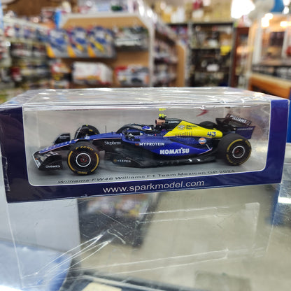 Spark - Williams F1 Formula 1 Team 2024 Mexican GP FW46 -#43 Franco Colapinto - 1:43 Scale