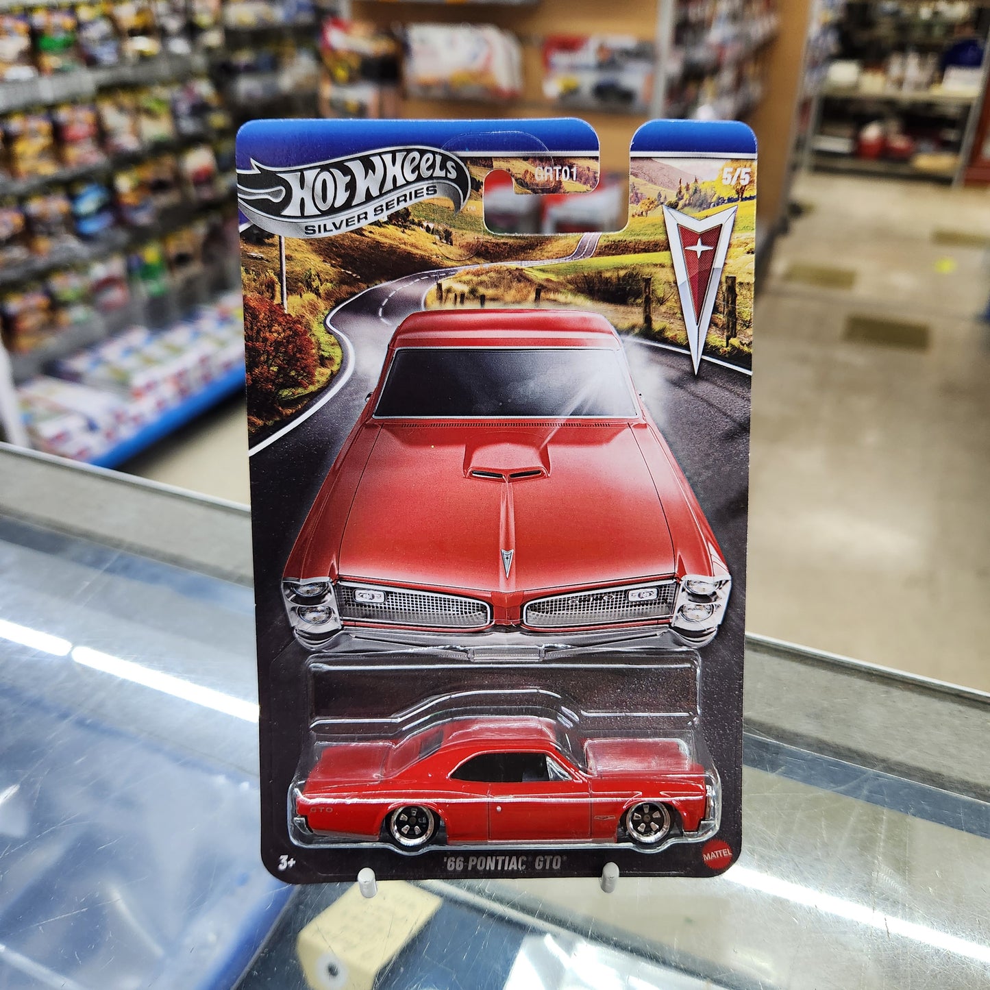 Hot Wheels Silver Series - Pontiac Centennial Celebration - 1966 Pontiac GTO (Metal Base)