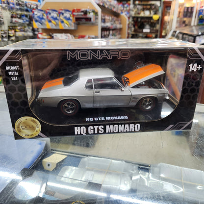 DDA - Holden HQ 2 Door (Silver with Orange Stripe) - 1:24 Scale
