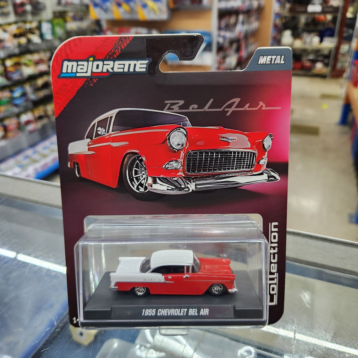 Majorette - Collection Series (Wave 3) - 1955 Chevrolet Bel Air (Red)