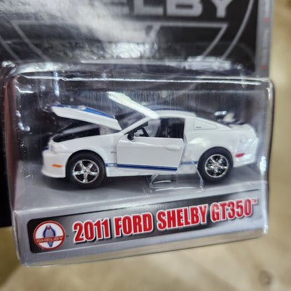 Shelby Collectibles - 2011 Ford Shelby GT350 (White/Blue) - 1:64 Scale