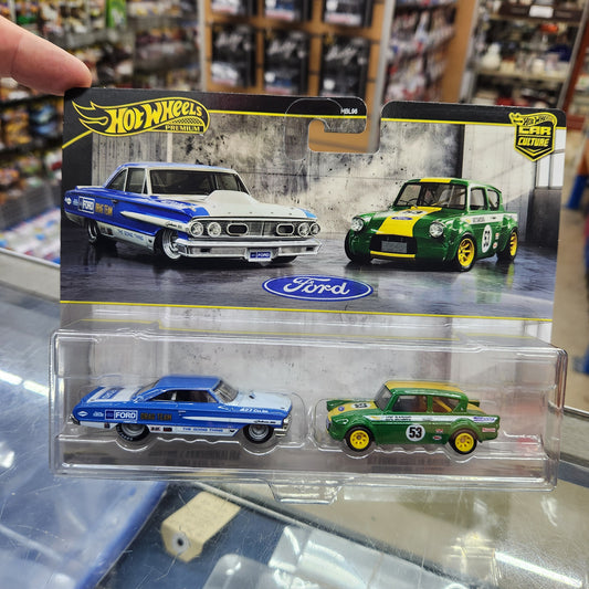 Hot Wheels Premium - Car Culture - 2 Pack - '64 Galaxie 500 & '67 Ford Anglia Racer