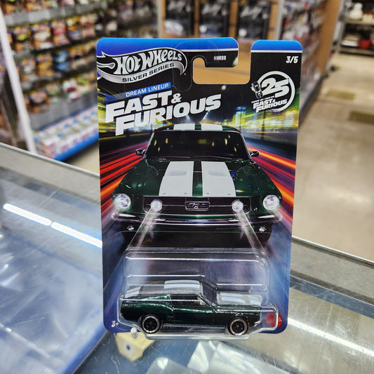 Hot Wheels Silver Series - Fast & Furious: Dream Lineup  - 1967 Custom Mustang (Dark Green)