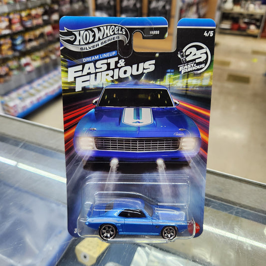 Hot Wheels Silver Series - Fast & Furious: Dream Lineup - 1969 Camaro (Light Blue)
