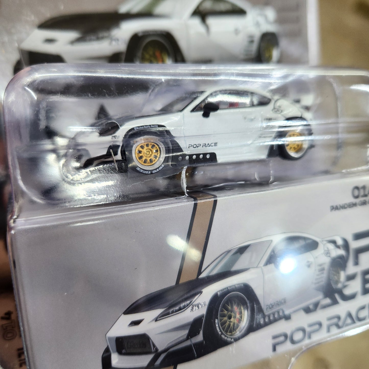 Pop Race - Toyota Pandem GR86 'Enigma' (Crystal Pearl White)- 1:64 Scale