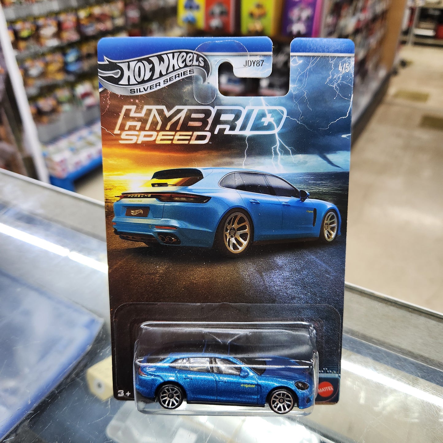 Hot Wheels Silver Series - Hybrid Speed - Porsche Panamera Turbo S E-Hybrid Sport Turismo (Blue)