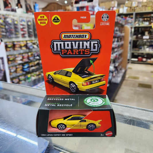 Matchbox - Moving Parts - 1994 Lotus Esprit 300 Sport (Yellow)