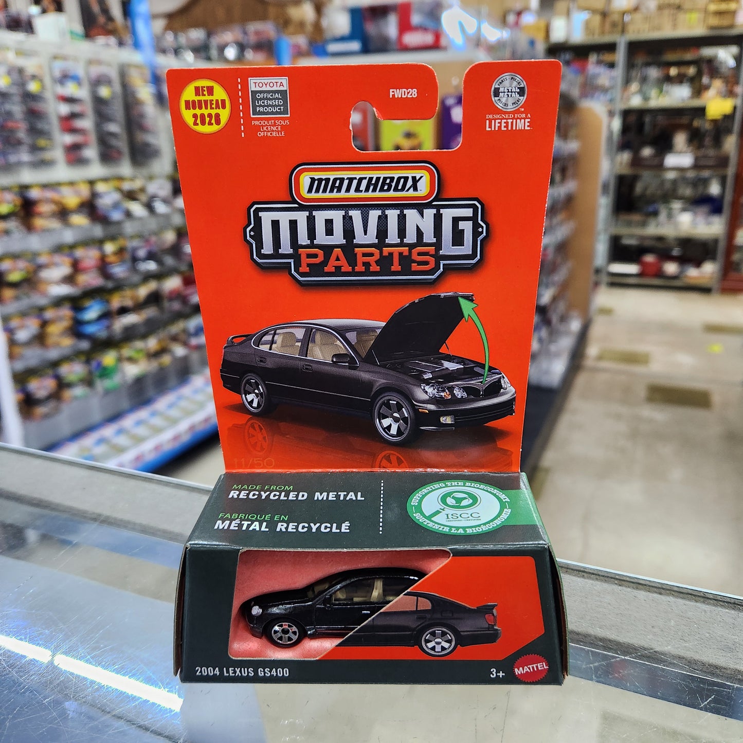 Matchbox - Moving Parts - 2004 Lexus GS400 (Black)