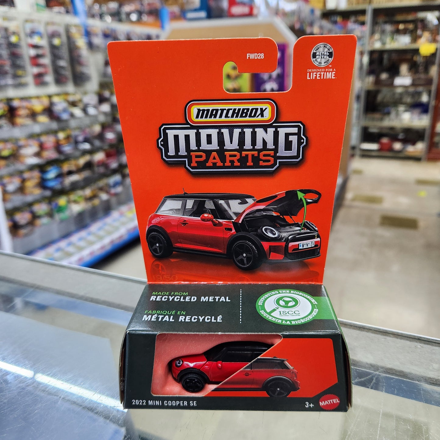 Matchbox - Moving Parts - 2022 Mini Cooper SE (Red)