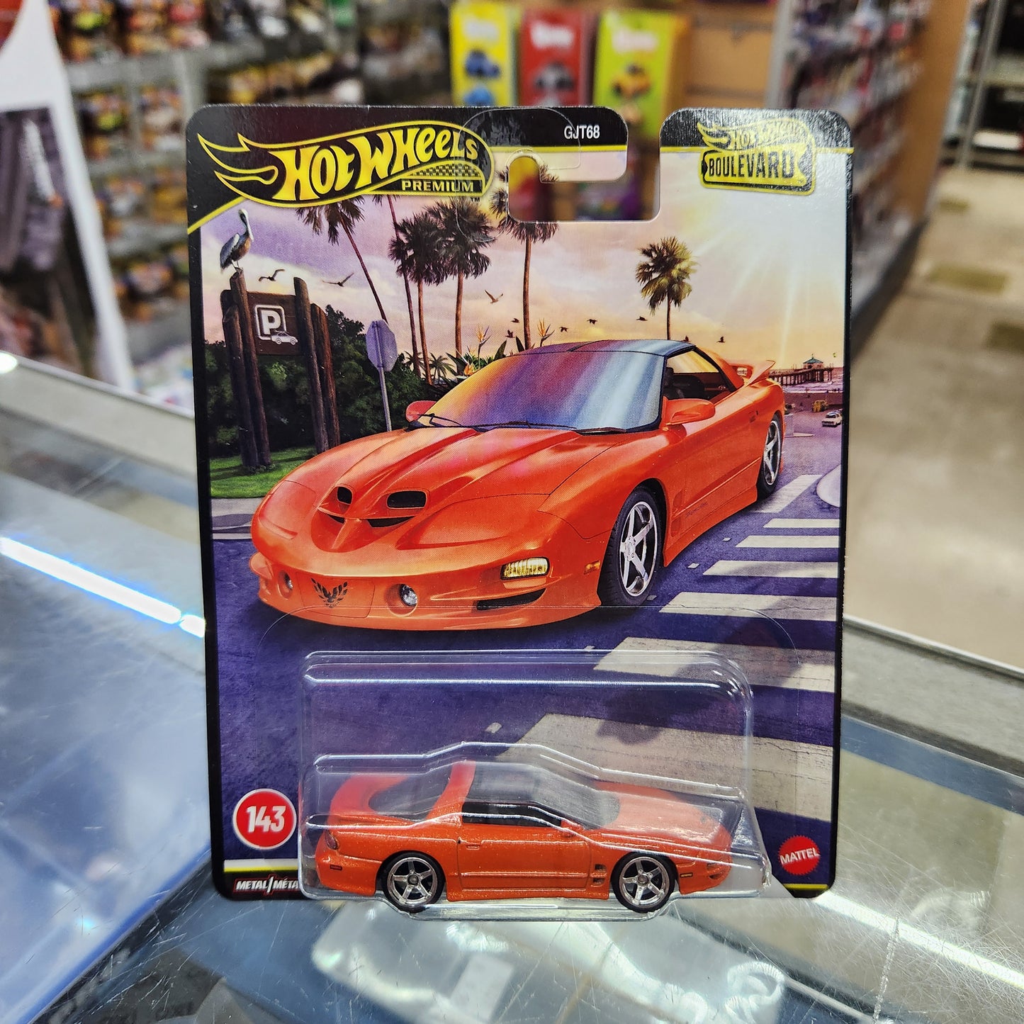 Hot Wheels Premium - Boulevard #143 - 2002 Pontiac Firebird (Orange)