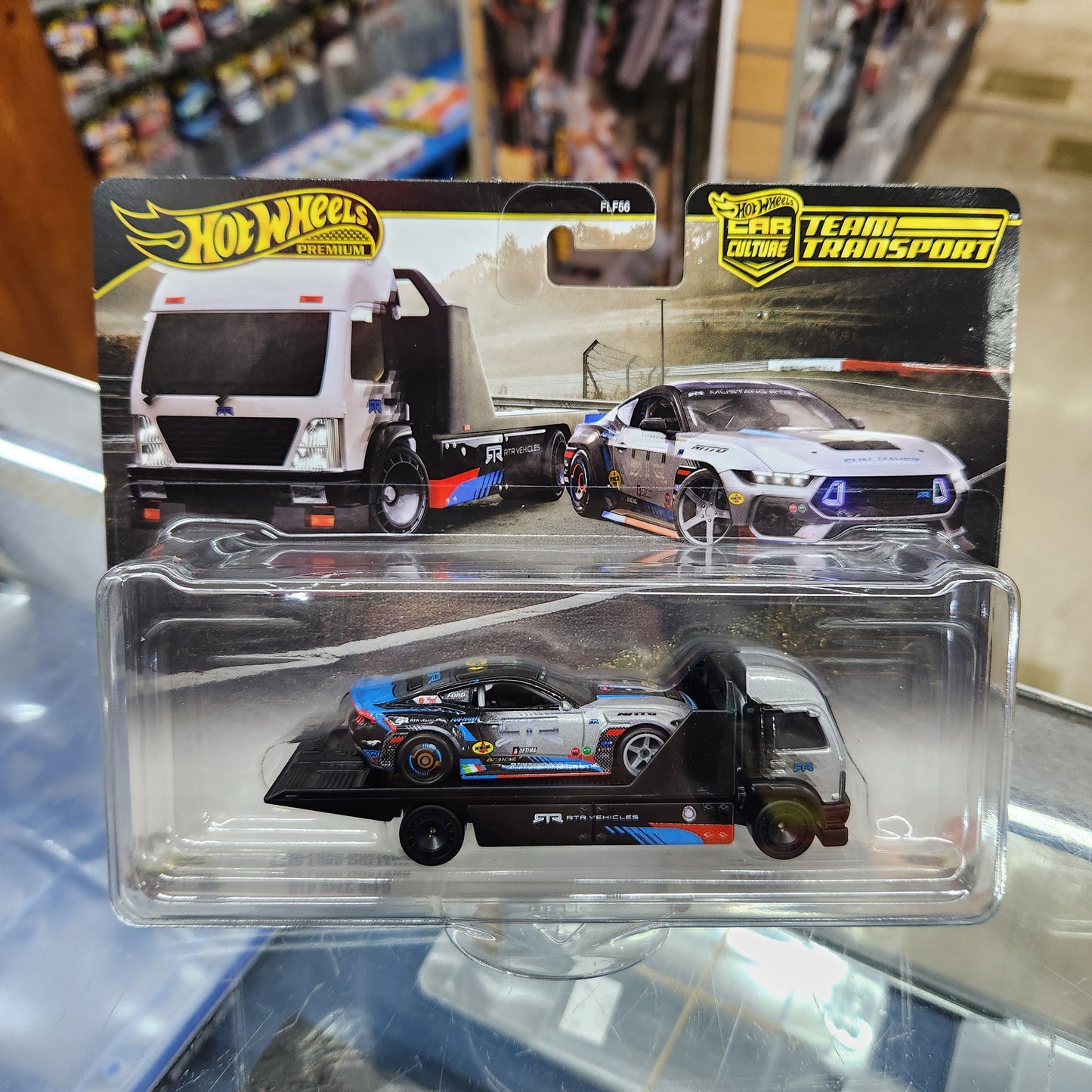Hot Wheels - Team Transport - 2024 Ford Mustang RTR Spec 5-FD/Aero Lift
