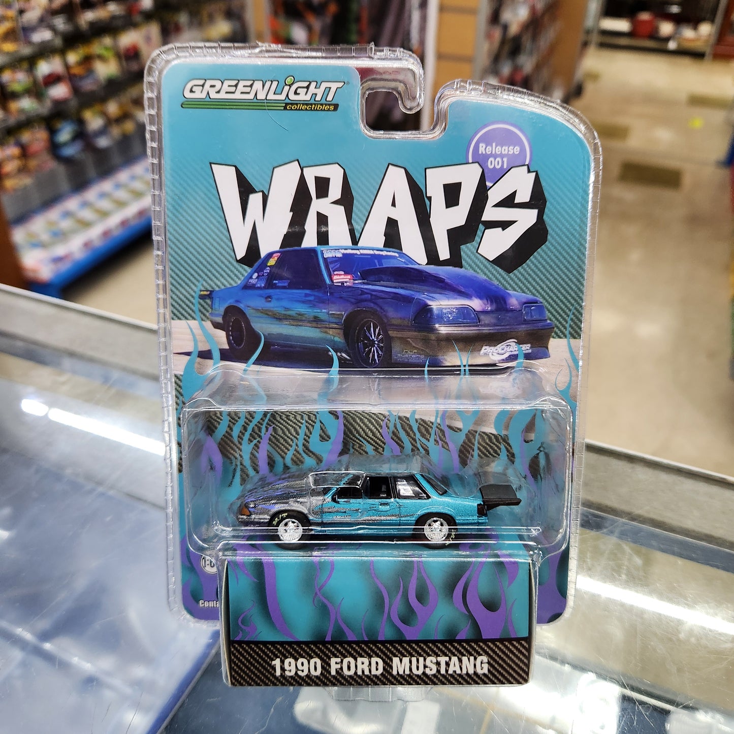 Greenlight - 1990 Ford Mustang 'Wraps' - 1:64 Scale