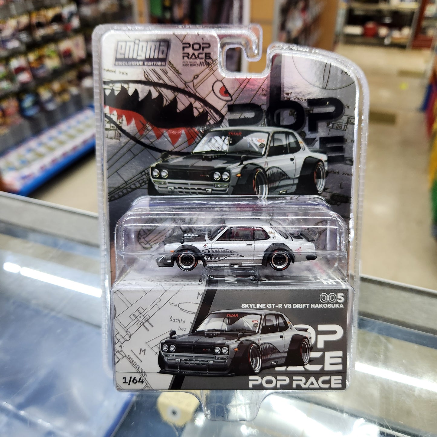 Pop Race - Nissan Skyline GT-R V8 Drift Hakosuka 'Enigma' - Metallic Silver