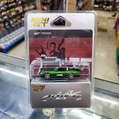 MiniGT - 2002 Jaguar XKR 'Die Another Day' 007 James Bond Series (Japanese Card) - 1:64 Scale