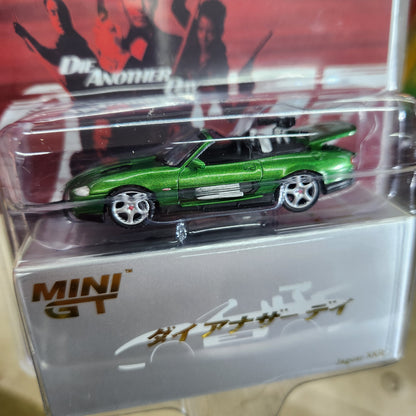 MiniGT - 2002 Jaguar XKR 'Die Another Day' 007 James Bond Series (Japanese Card) - 1:64 Scale