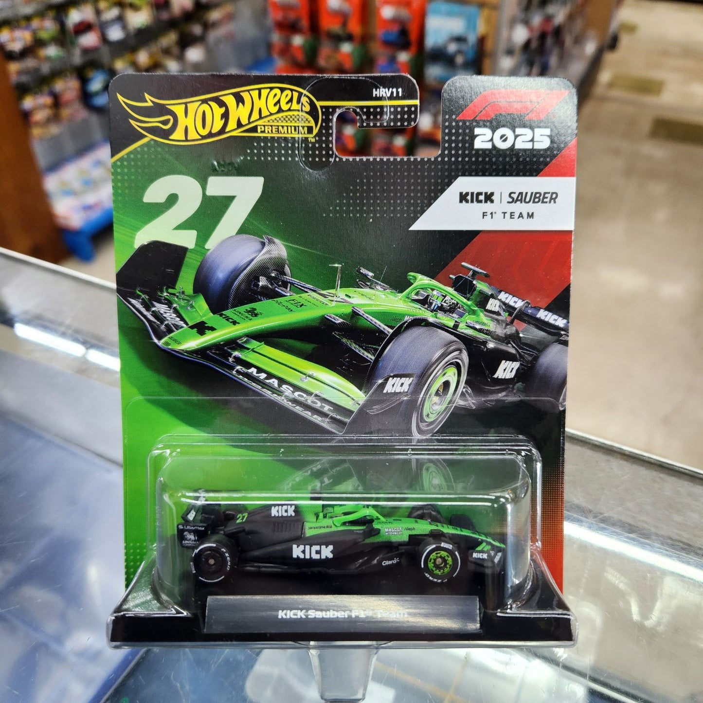 Hot Wheels Premium - 2025 Formula 1 KICK Sauber F1 Team - #27 Nico Hulkenberg