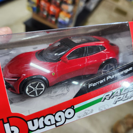 Bburago - Race and Play - Ferrari Purosangue (Red) - 1:43 Scale