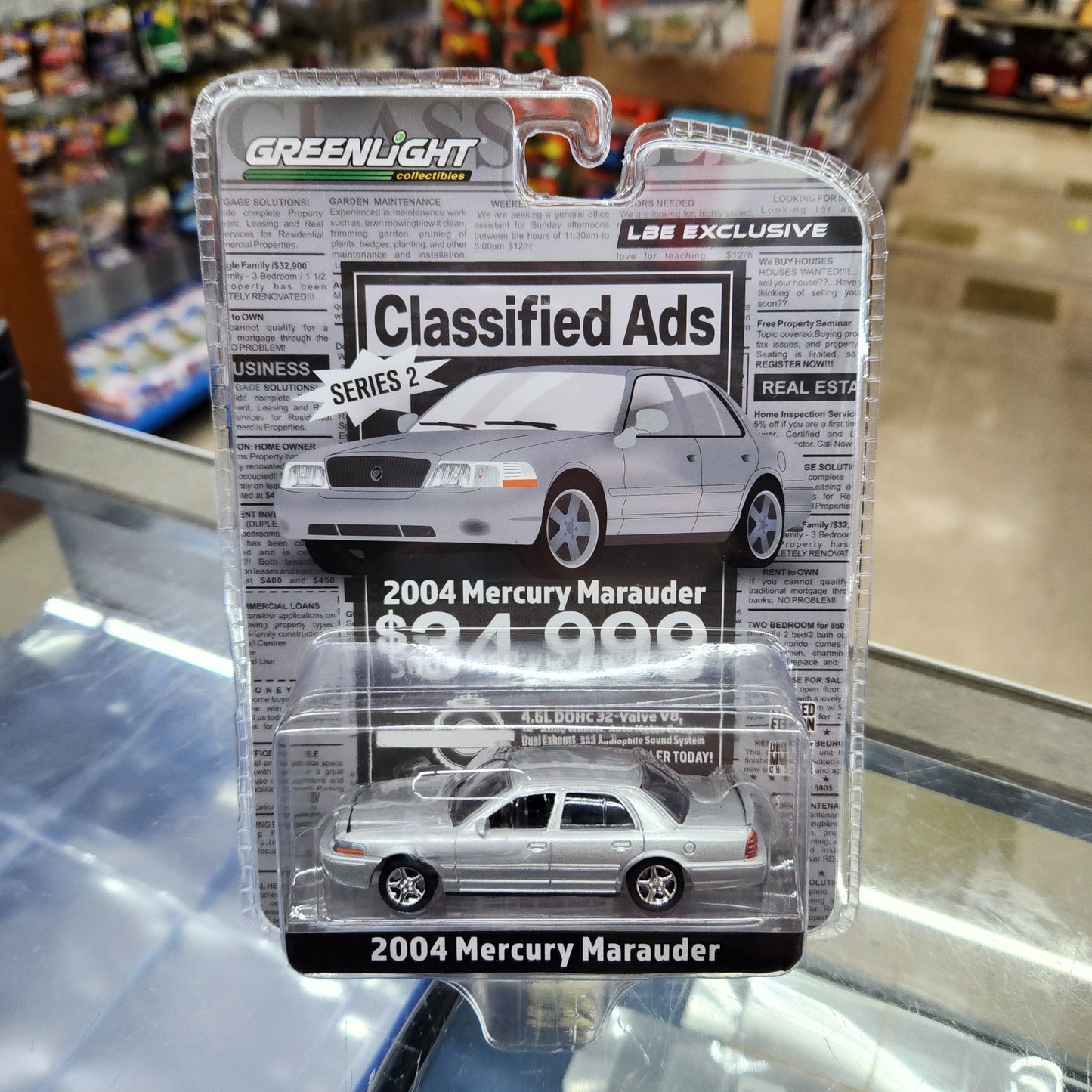 Greenlight - 2003 Mercury Marauder 'Classified Ads' Series (Silver) - 1:64 Scale