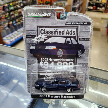 Greenlight - 2003 Mercury Marauder 'Classified Ads' Series (Blue) - 1:64 Scale