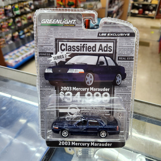 Greenlight - 2003 Mercury Marauder 'Classified Ads' Series (Blue) - 1:64 Scale