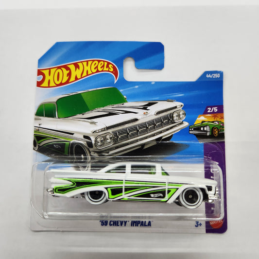 Hot Wheels - 1959 Chevy Impala (Green/Black) - Short Card