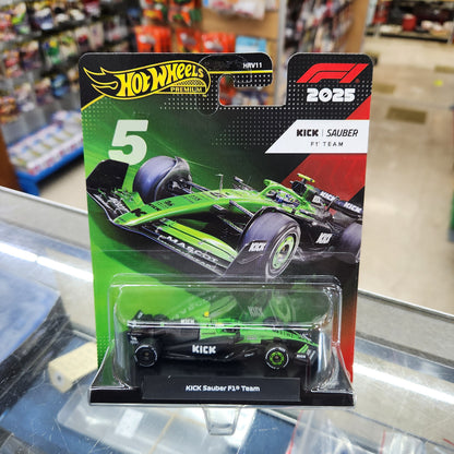 Hot Wheels Premium - 2025 Formula 1 KICK Sauber F1 Team - #5 Gabriel Bortoleto