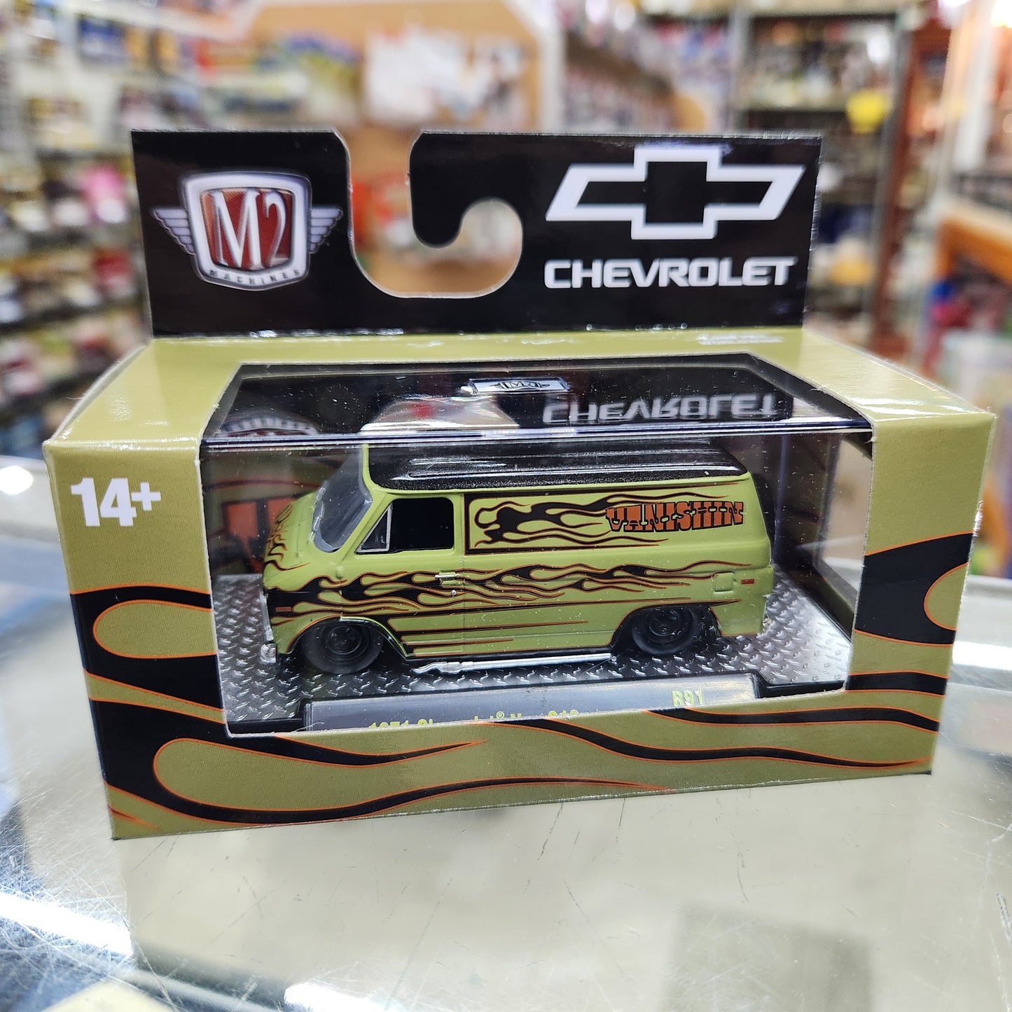 M2 Machines - 'Detroit Muscle' Mix 91 - 1971 Chevrolet Van G10 (Army Green)