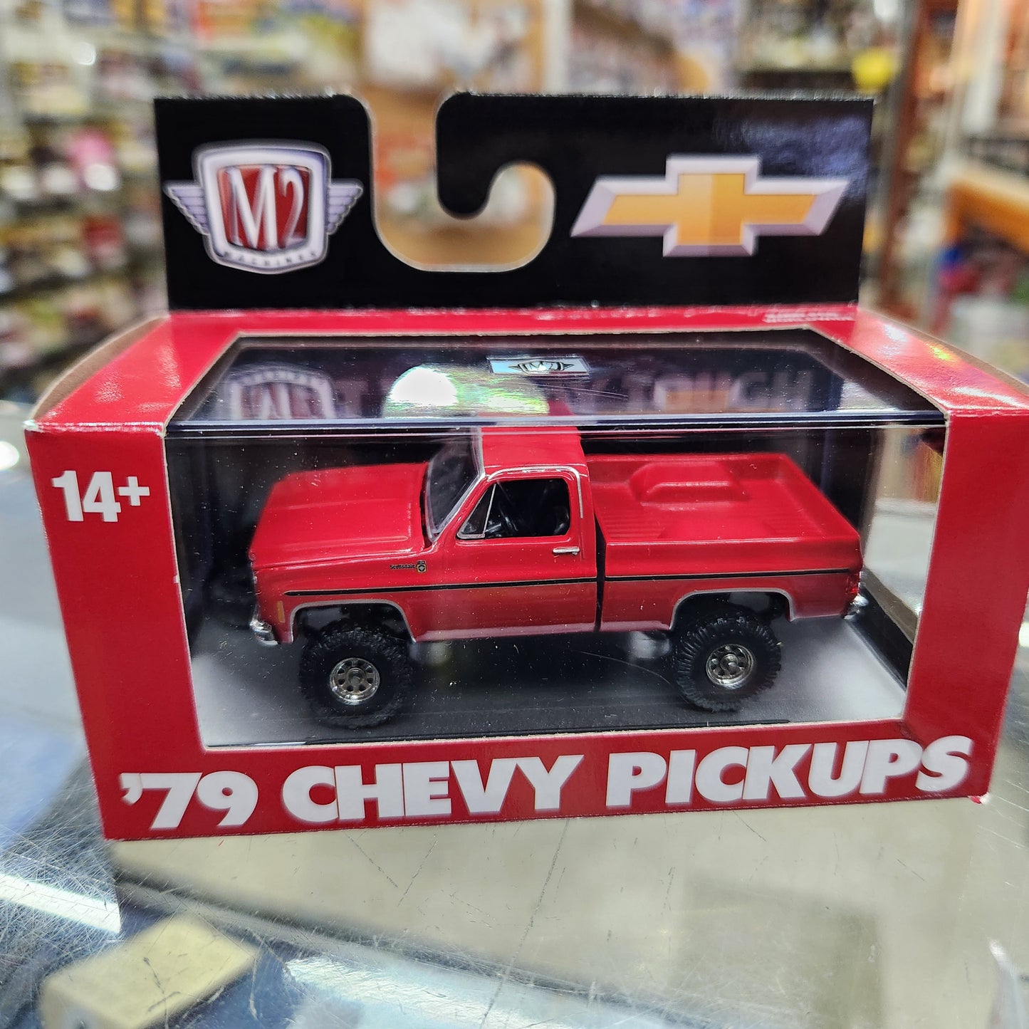 M2 Machines - 'Auto-Trucks' Mix 104 - 1979 Chevrolet Scottsdale (Red)