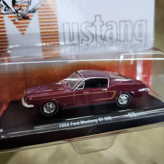 M2 Machines - 'Auto-Drivers' Mix 115 - 1968 Ford Mustang GT 390 (Burgundy)