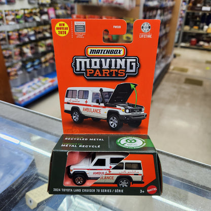 Matchbox - Moving Parts - 2024 Toyota Land Cruiser 70 Series 'Ambulance'