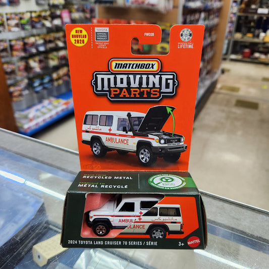 Matchbox - Moving Parts - 2024 Toyota Land Cruiser 70 Series 'Ambulance'