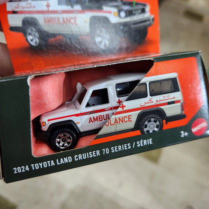 Matchbox - Moving Parts - 2024 Toyota Land Cruiser 70 Series 'Ambulance'