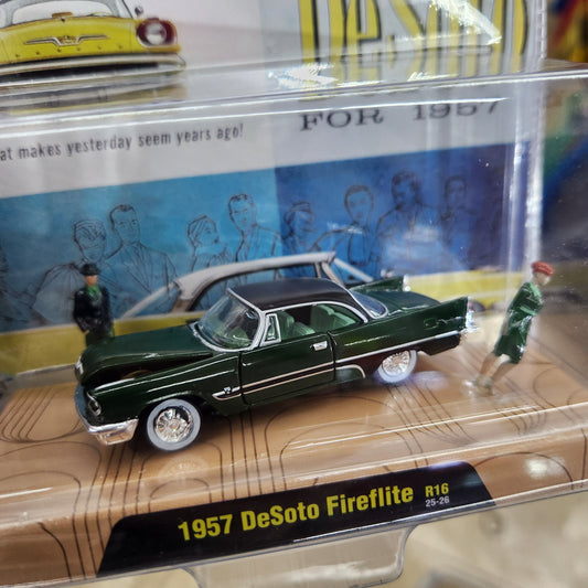 M2 Machines - 'Diorama Series' Mix 16 - 1957 DeSoto Fireflite with Figurines