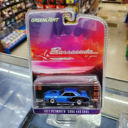 Greenlight - 'Barracuda 60 Years' - 1971 Plymouth 'Cuda 440 6BBL